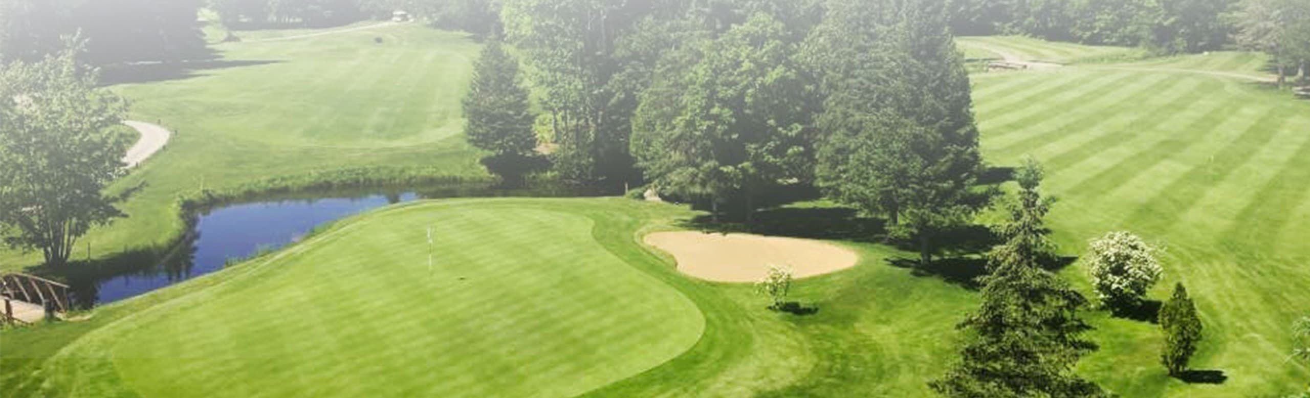 Vue du parcours de Golf St-Jérôme, à Saint-Jerome.