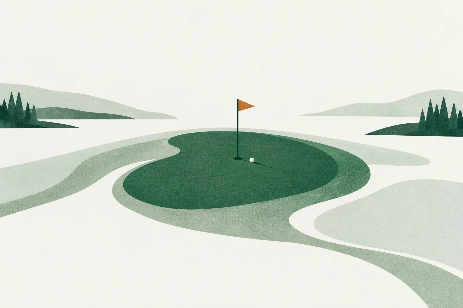 Illustration PAR ICI : un vert et son drapeau.